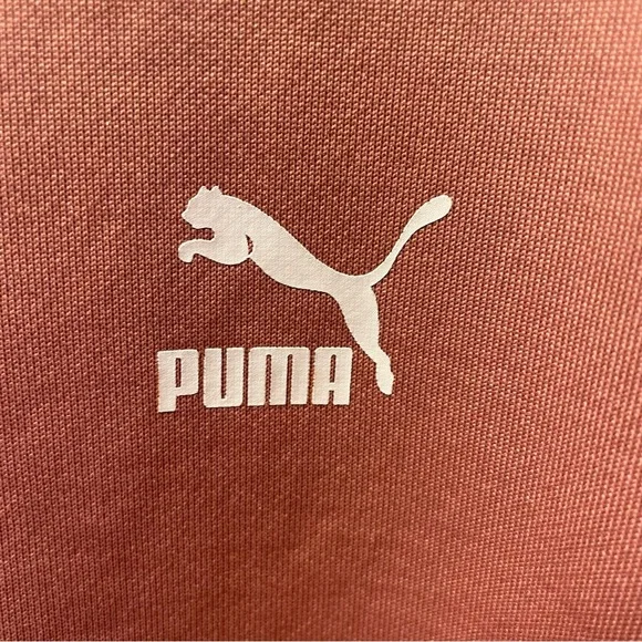 Puma Mens Pink/White Track Jacket XXL Long Sleeve Pocket Zip Athletic Sporty - Picture 5 of 14